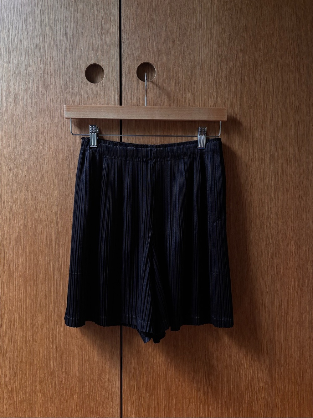 Pleats Please Black Shorts